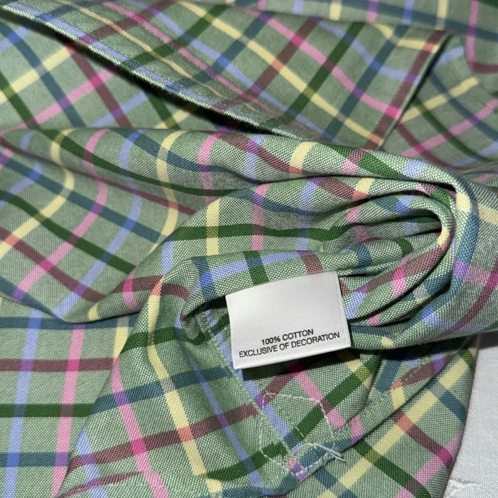 Daniel Cremieux 2XL l/s button down shirt in plaid 100% cotton - Picture 5 of 7